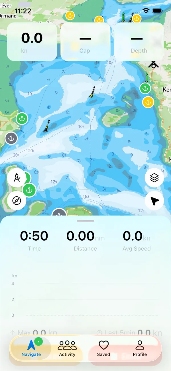 Active nautical navigation