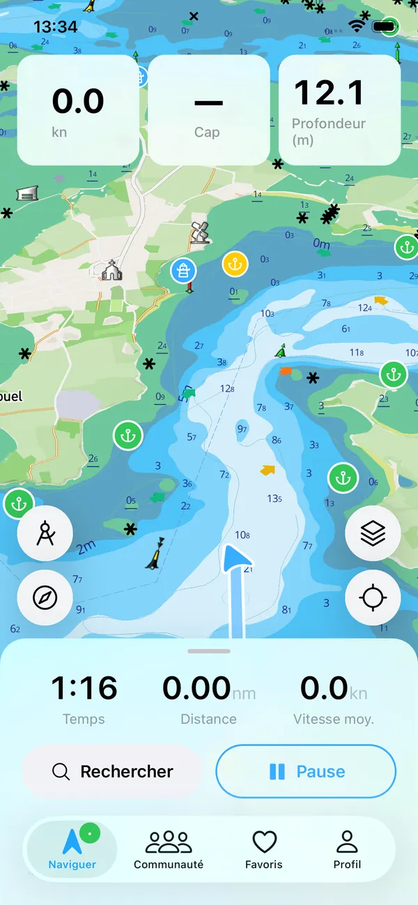 Active nautical navigation